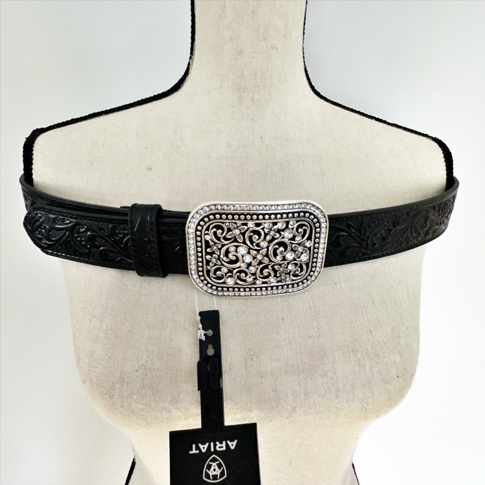Classic Ariat Womens Rhinestone Filigree Belt - Picture 4 of 5